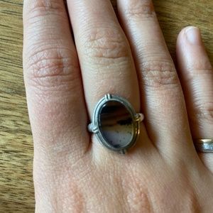 Agate Sterling Silver Ring